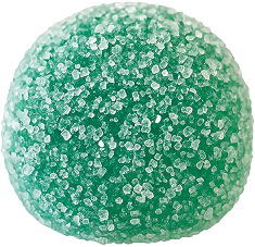 green sugar-coated gummy candy