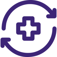Recovery and relief icon