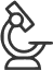 Microscope icon representing third-party testing